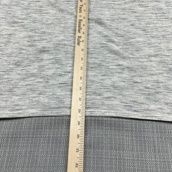 Dakini Sweater Womens XL Heather Grey Pullover‎ Cowl Neck Drawstring Thumbholes - Picture 9 of 11